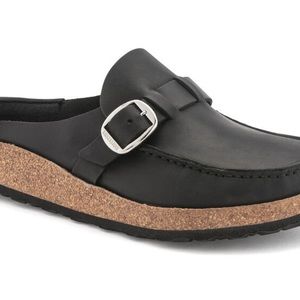 Birkenstock Buckley in Black size 39 Oiled Leather